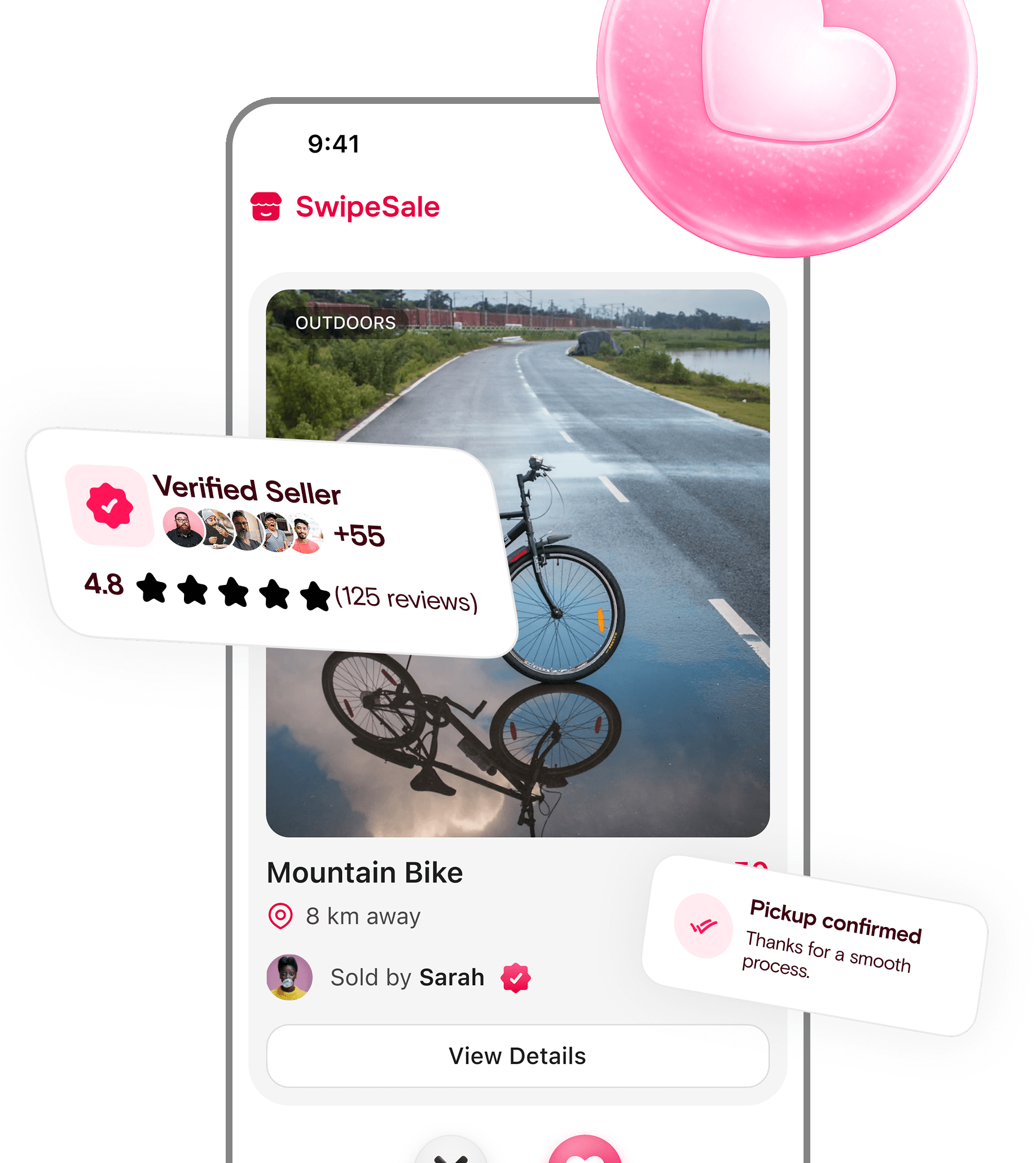 SwipeSale app mockup